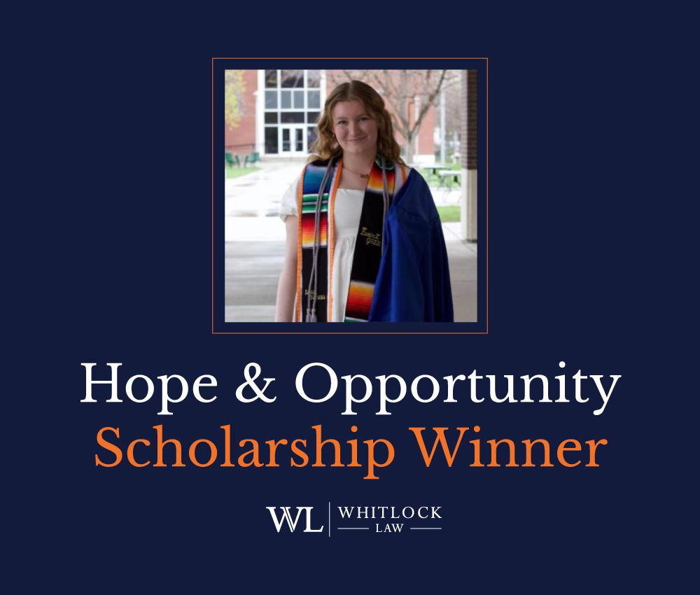 Hope and Opportunity Scholarship Winner